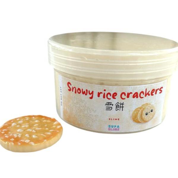 Snowy rice crackers