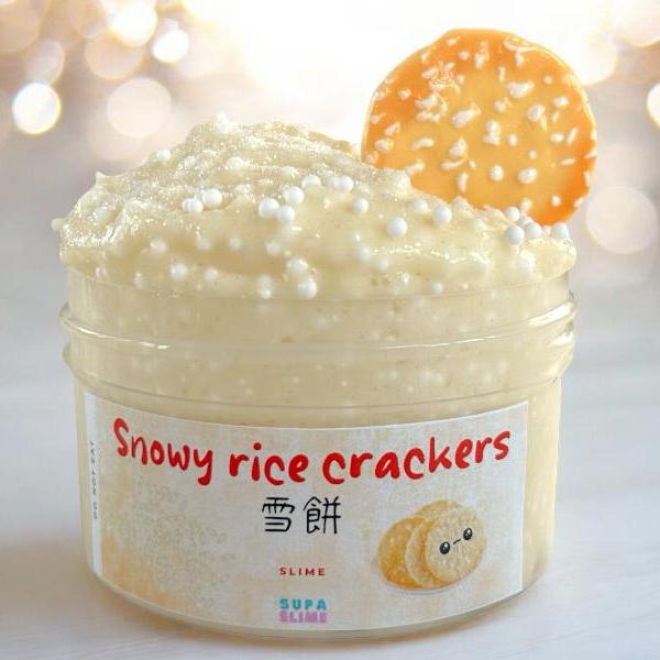 Snowy rice crackers